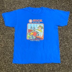 Steven Rhodes Sick Of Your Shit Shirt Size Medium